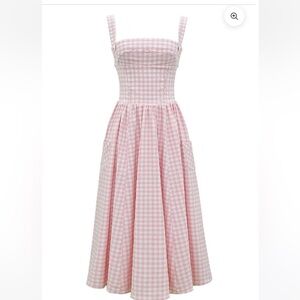 Pink and White Gingham Sundress